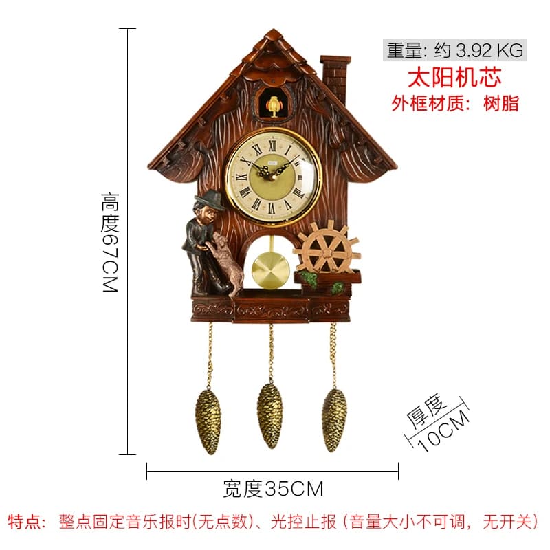 Horloge coucou en bois